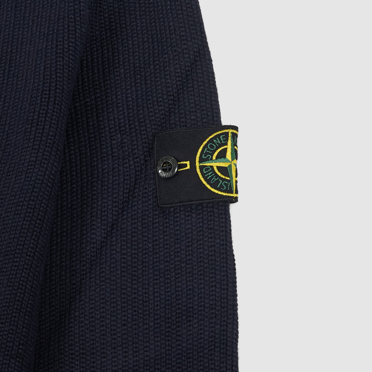 Stone Island Crew Neck Knitted Cotton Stretch Pullover