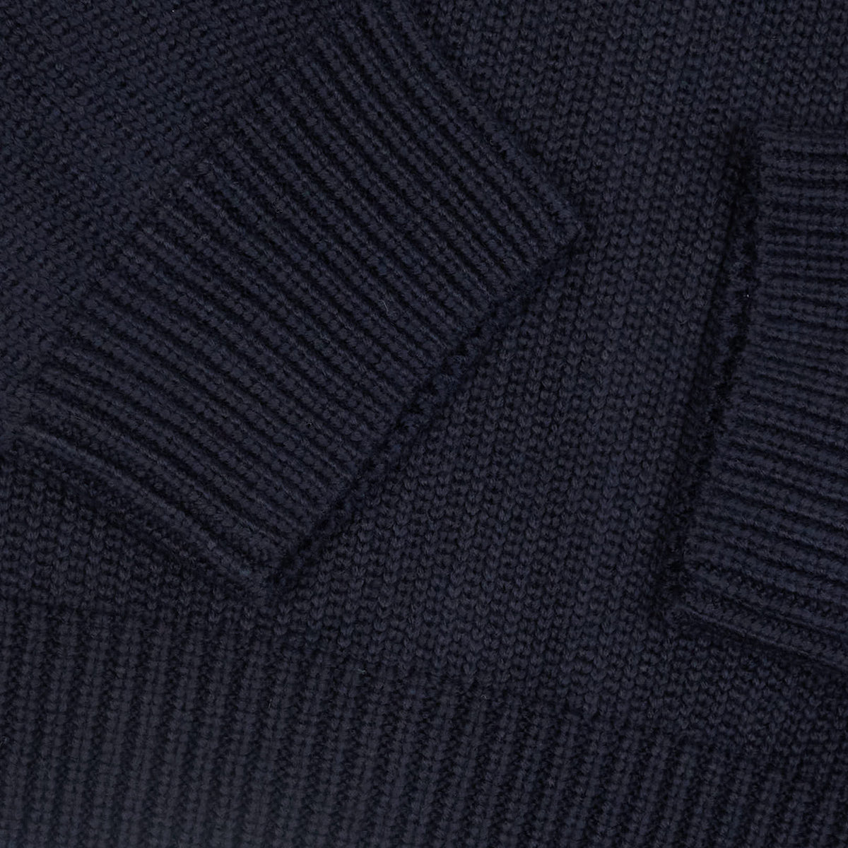 Stone Island Crew Neck Knitted Cotton Stretch Pullover