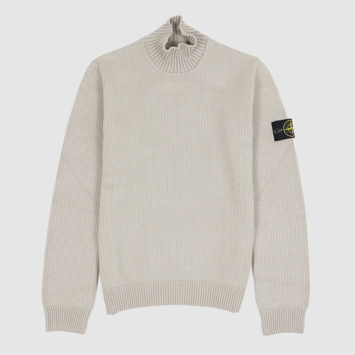 Stone Island Knitted Turtle Neck Stretch Cotton Jumper