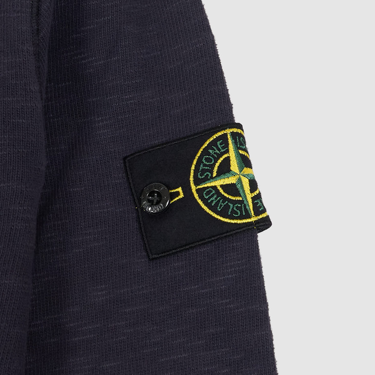 Stone Island Slub- Cotton Crew Neck Sweatshirt