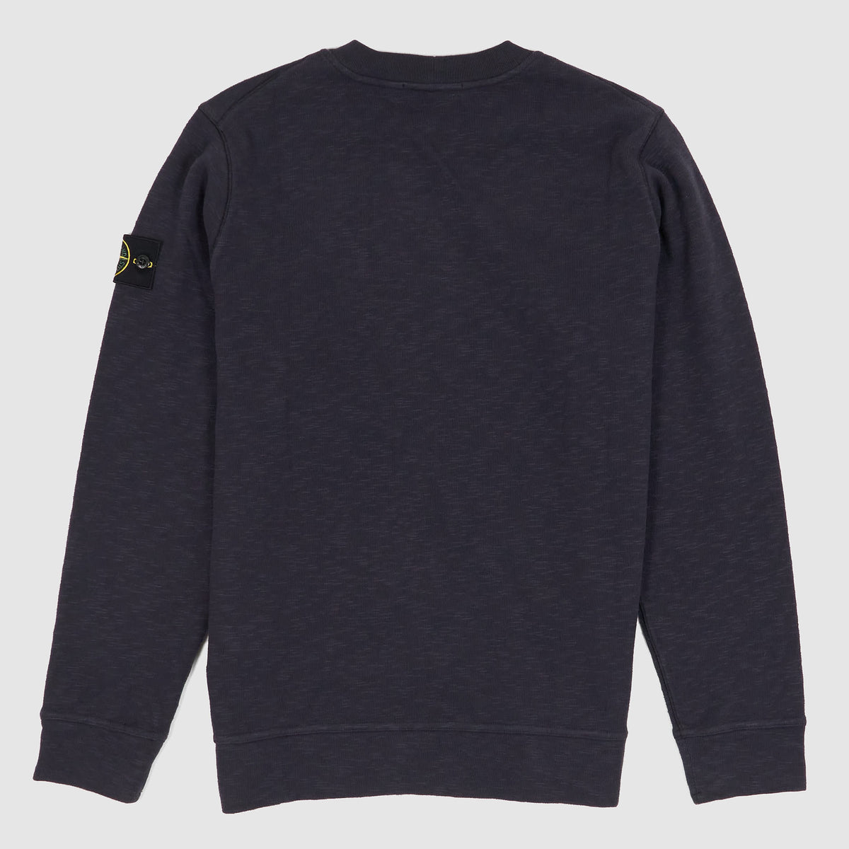 Stone Island Slub- Cotton Crew Neck Sweatshirt