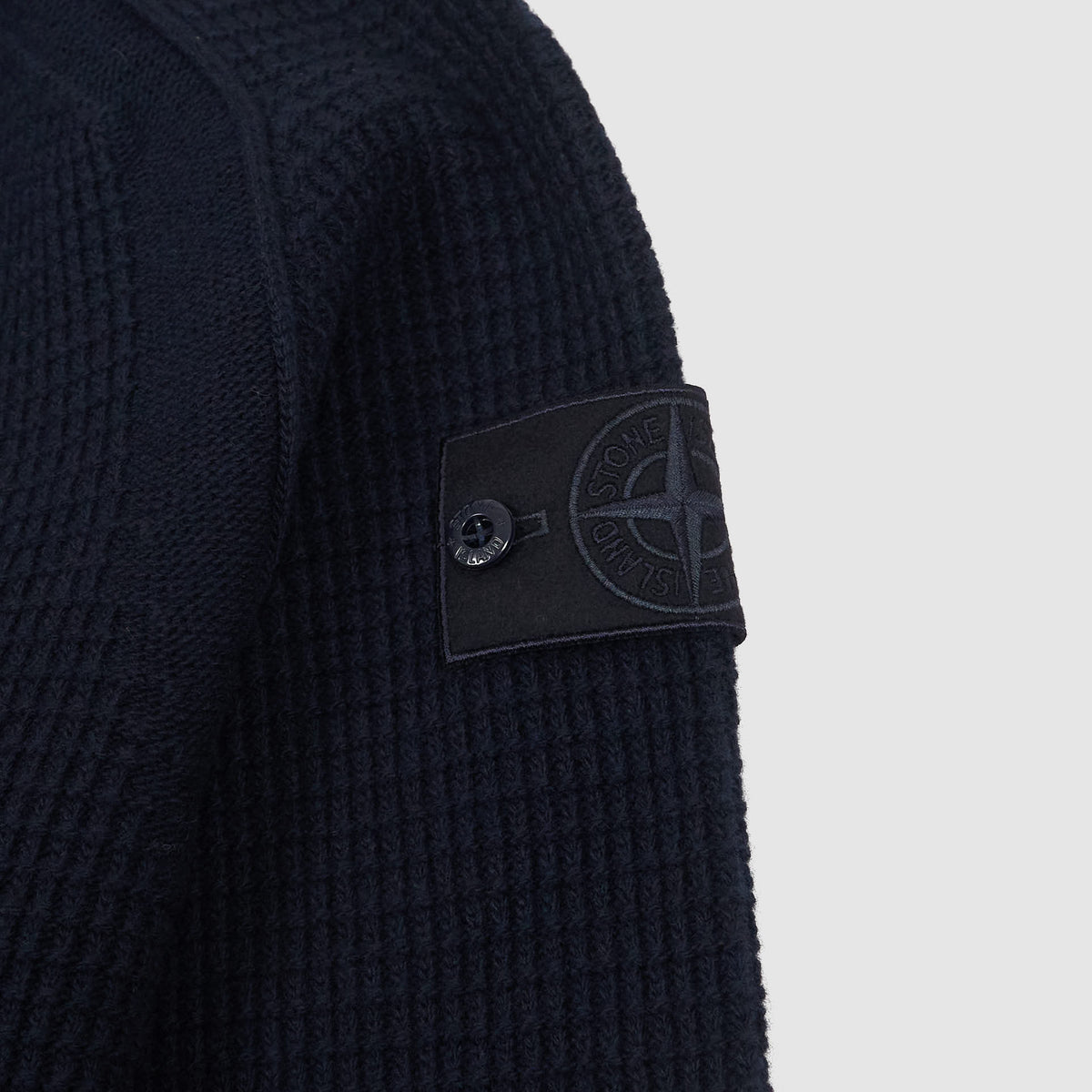 Stone Island Ghost Piece Full Zip Knit Wool Cardigan