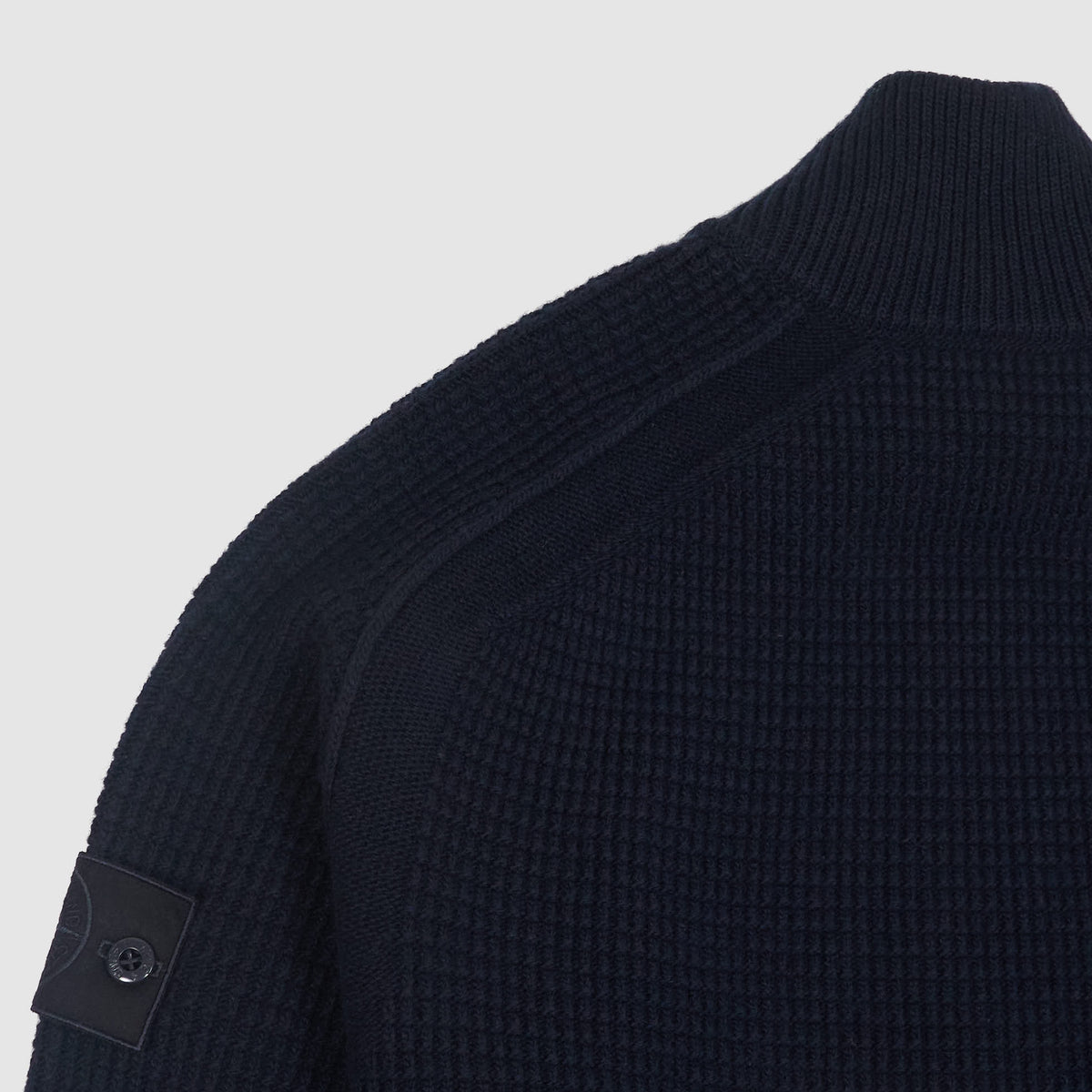 Stone Island Ghost Piece Full Zip Knit Wool Cardigan