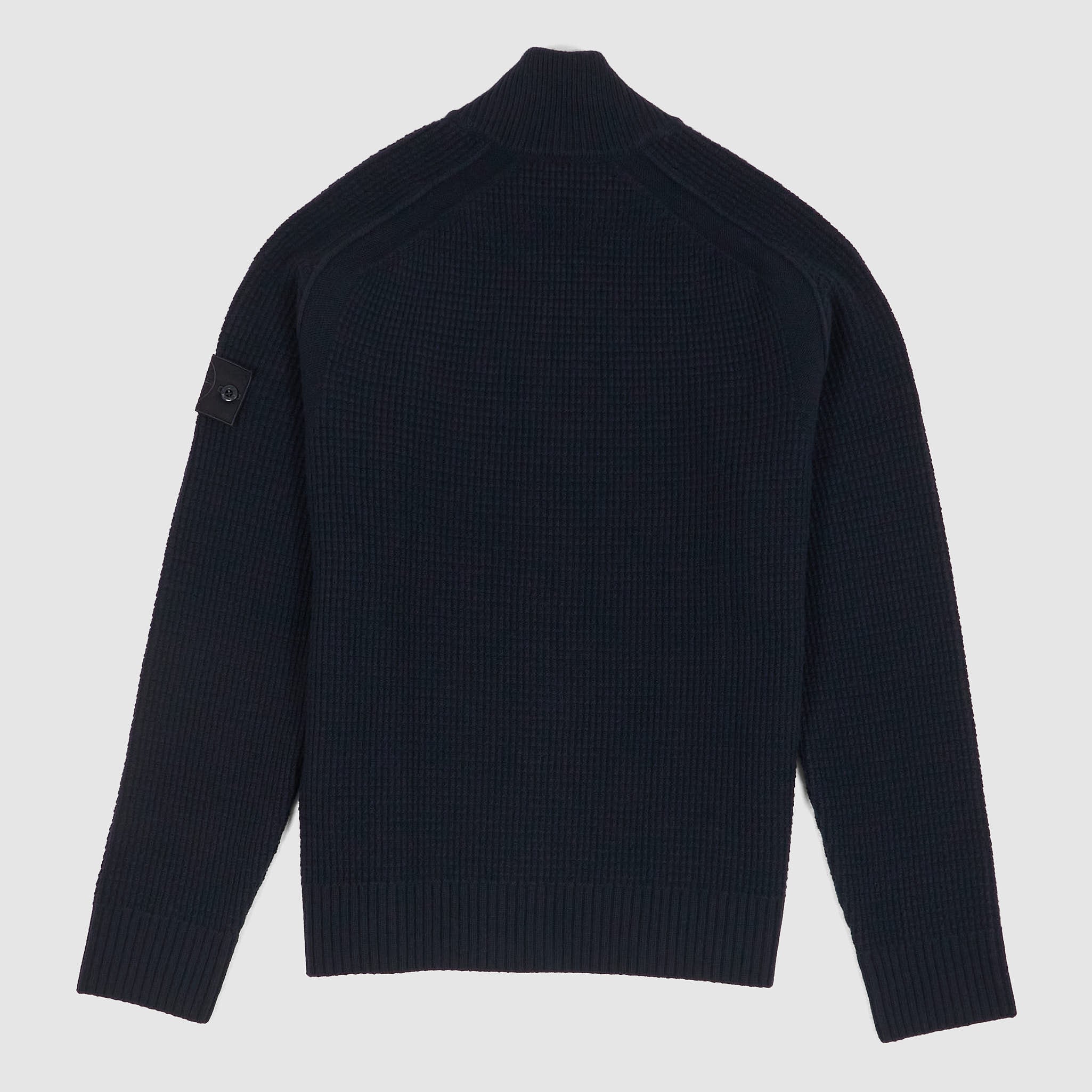 Stone Island Ghost Piece Full Zip Knit Wool Cardigan - DeeCee style