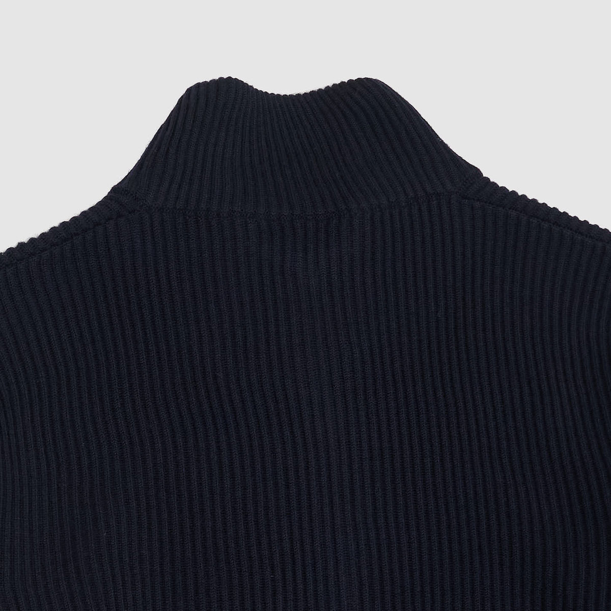 Stone Island Full Zip Wide Rib Knitted Sweater