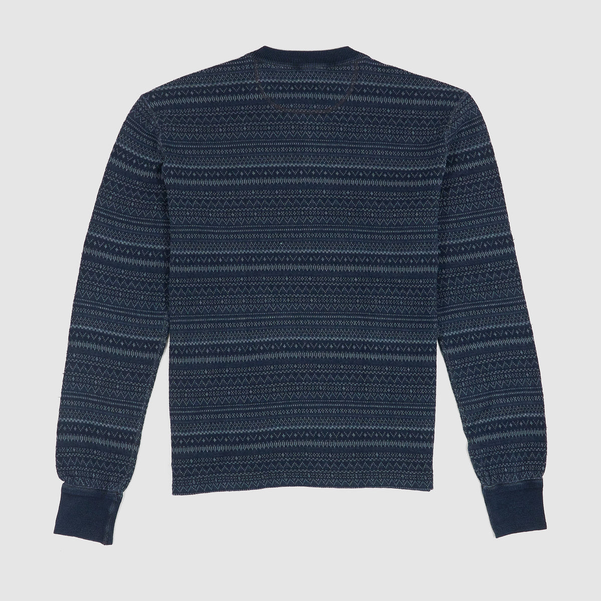 Double RL Long Sleeve Indigo Jack Henley