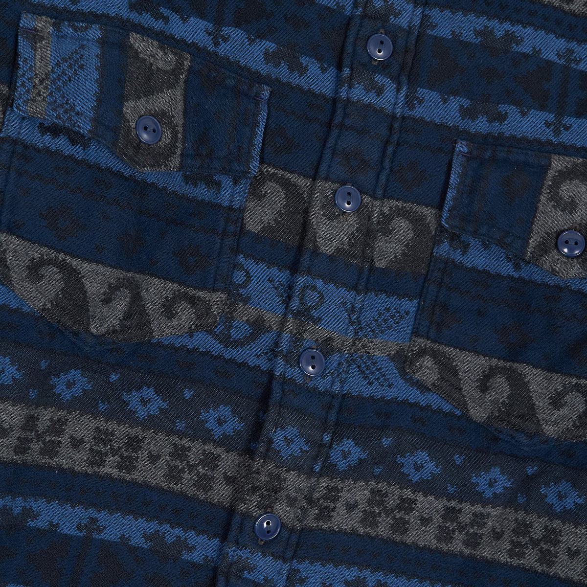 Double RL Jacquard Ocean Pattern Overshirt