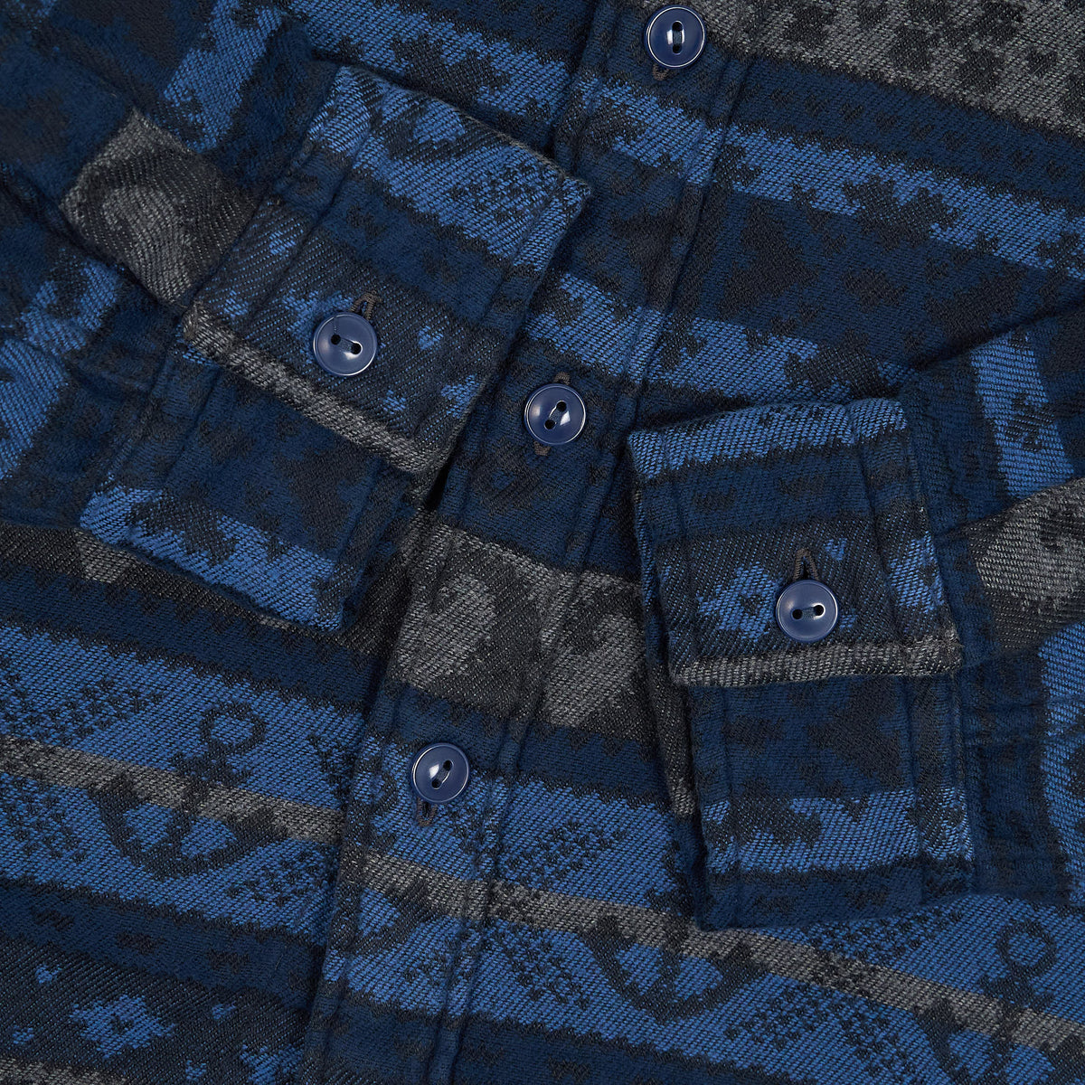 Double RL Jacquard Ocean Pattern Overshirt