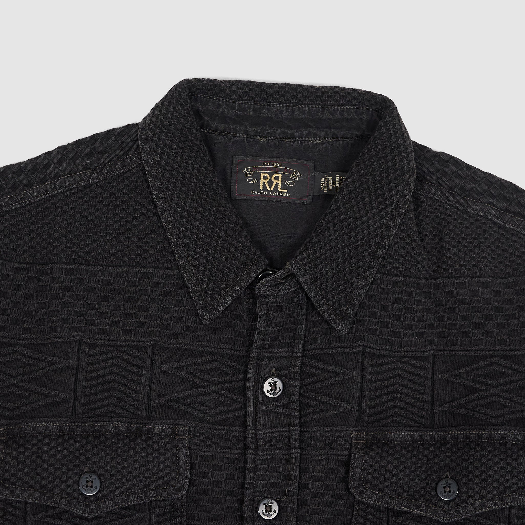 RRL poplin stirlling over shirtブラックカモ RRL poplin stirlling