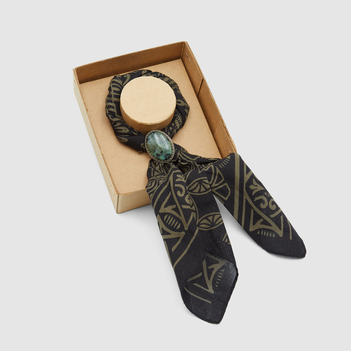 Double RL Gift Box Cotton Bandana and Slider