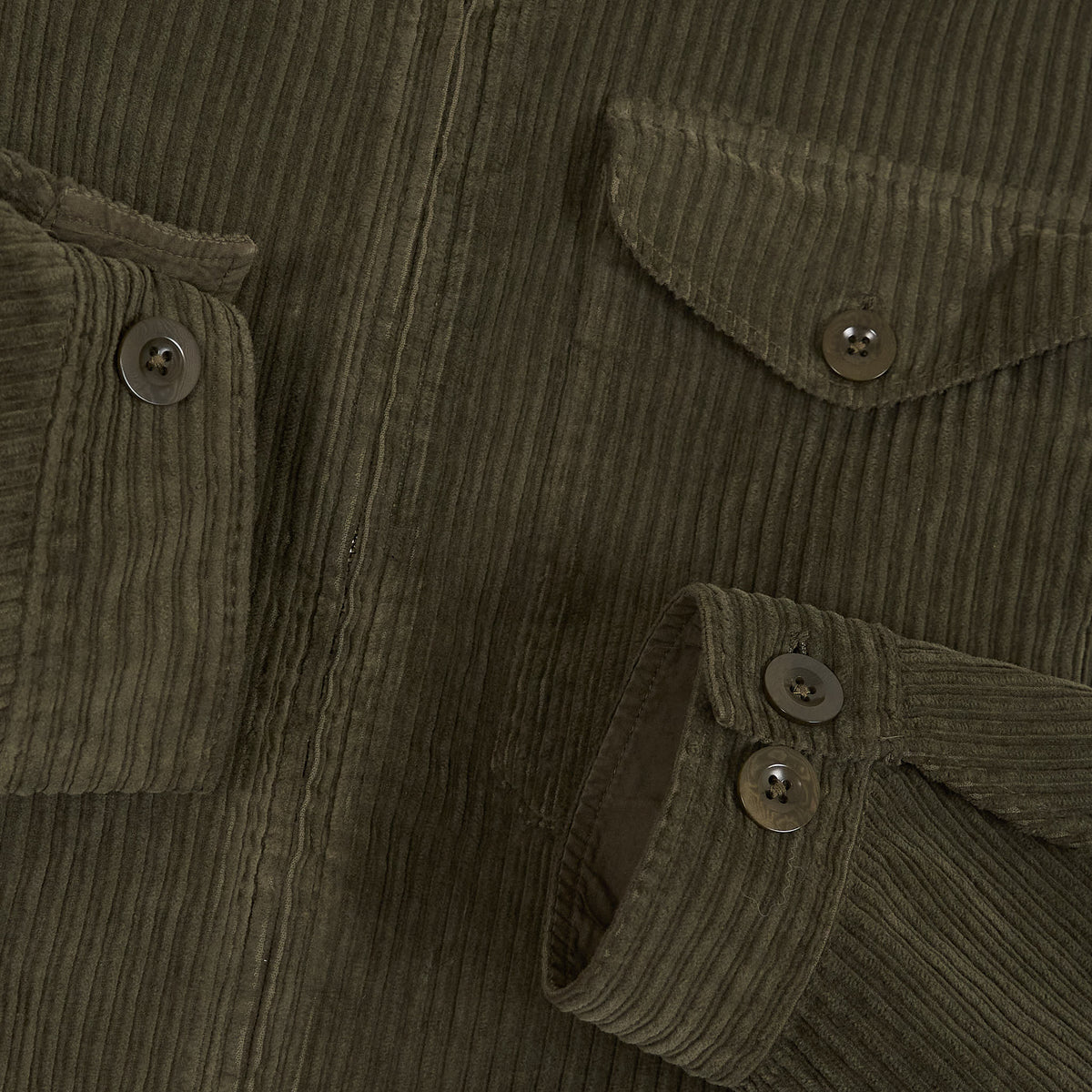 Ten C Mid Layer Corduroy Overshirt Jacket