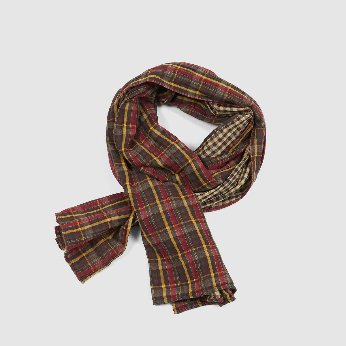 Double RL Doubleface Plaid Scarf