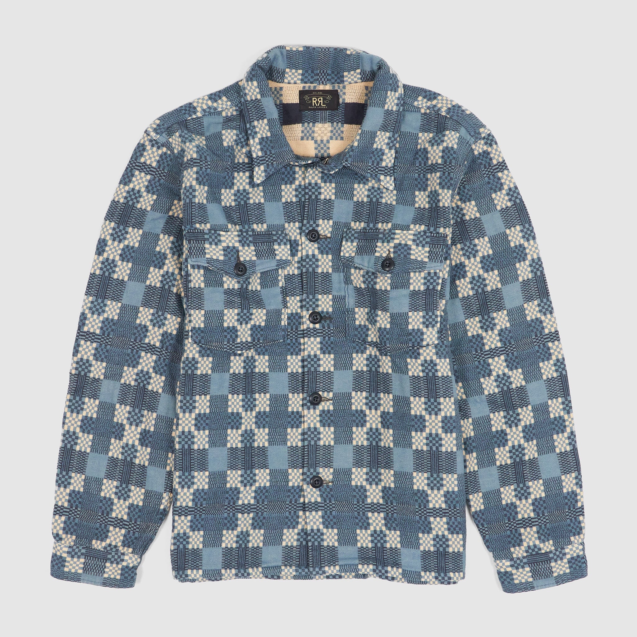 Double RL Jacquard Woven Overshirt - DeeCee style