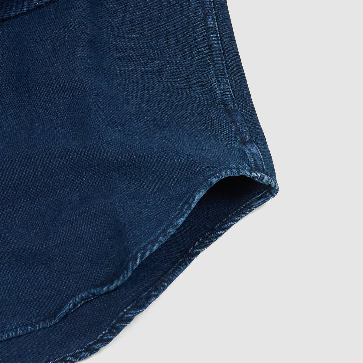 Double RL Indigo Cotton Chamois Canvas Shirt