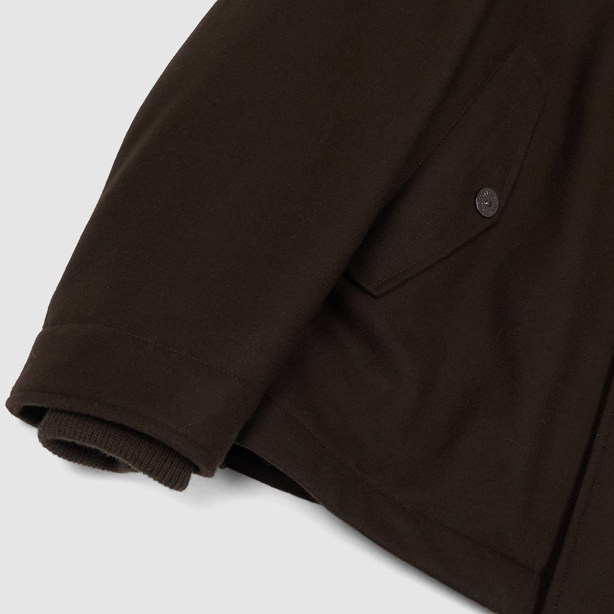 Stone Island Ghost Piece Wool Blend Flannel Parka