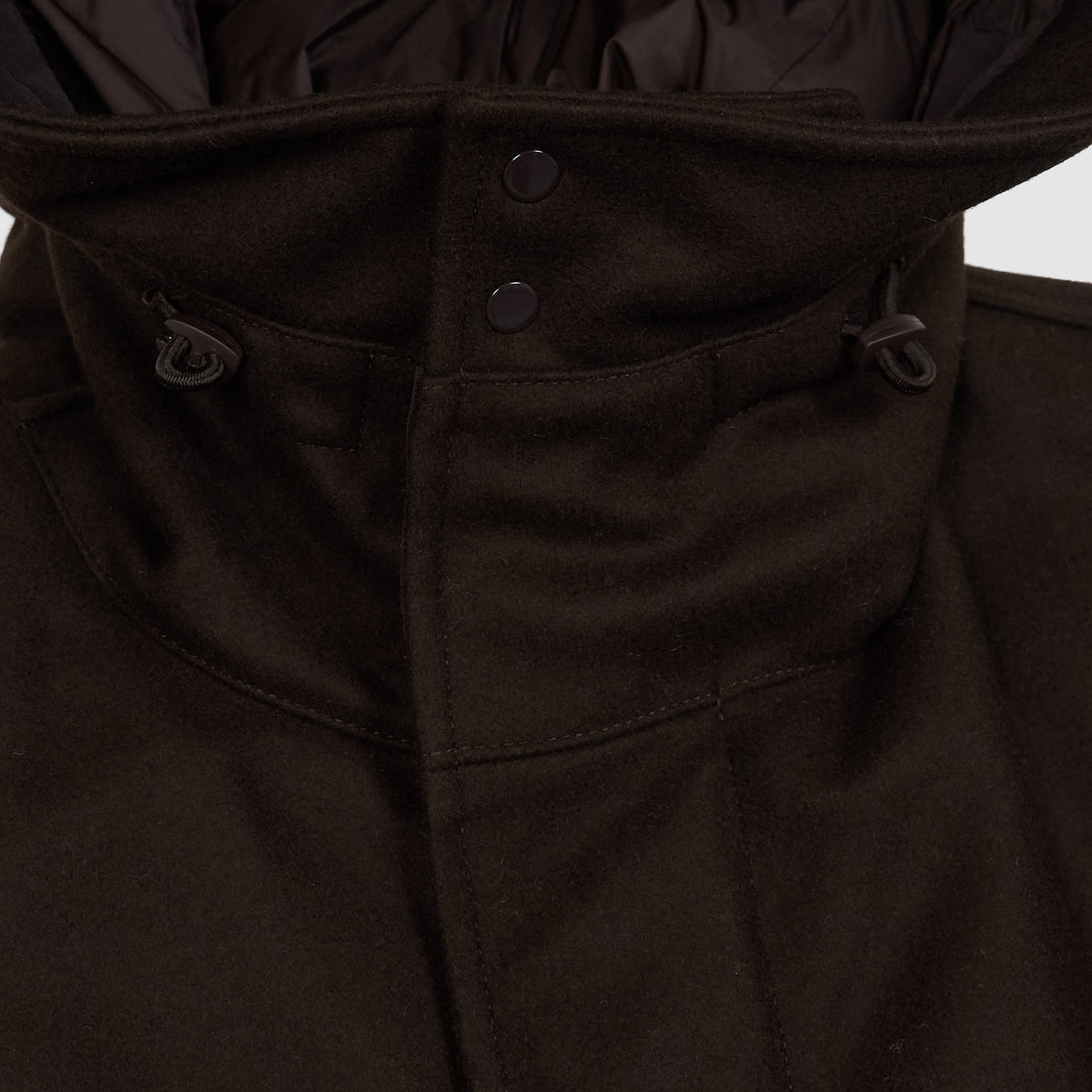 Stone Island Ghost Piece Wool Blend Flannel Parka