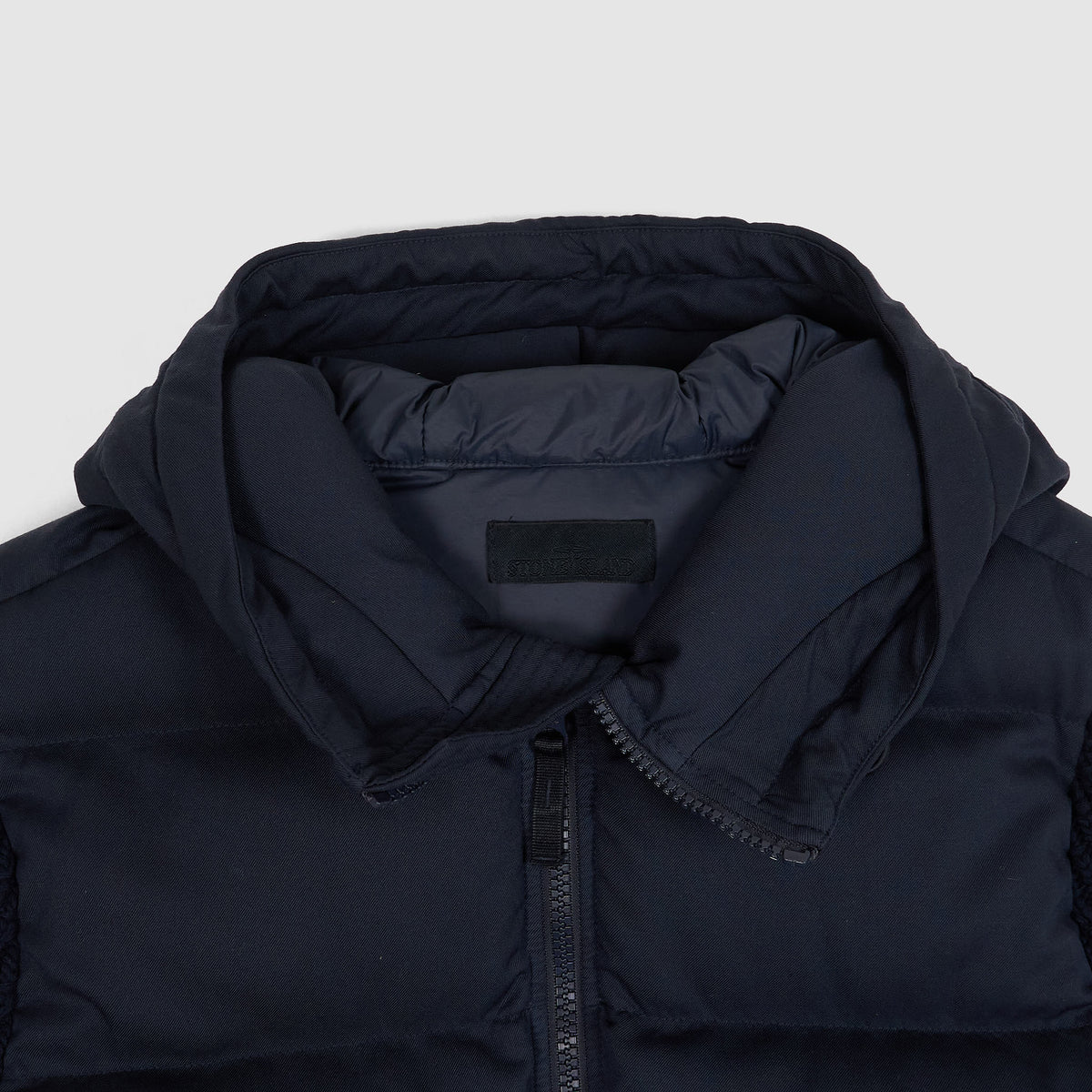 Stone Island Ghost Piece Twill Wool-TC Knitted Jacket