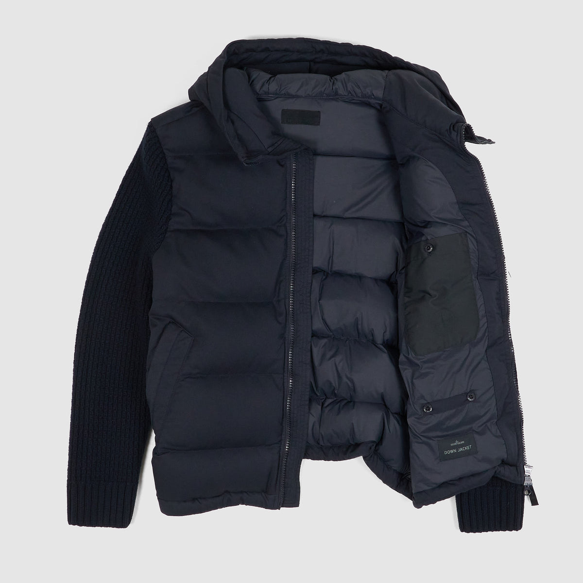 Stone Island Ghost Piece Twill Wool-TC Knitted Jacket