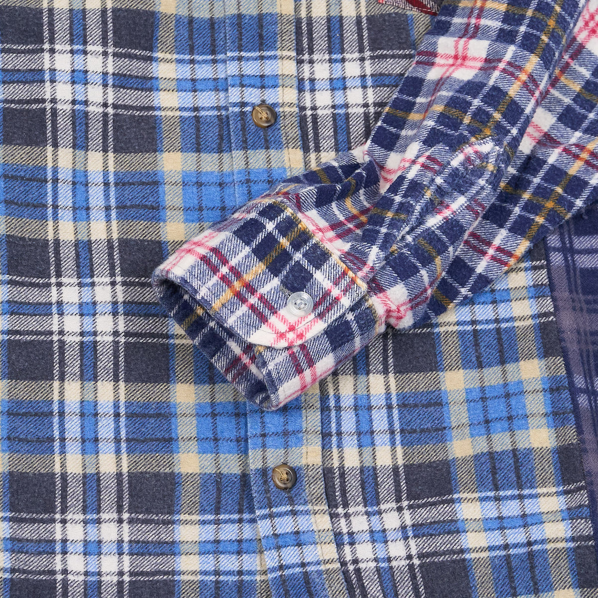 Needles Japan Rebuild Straight Hem Plaid Shirt