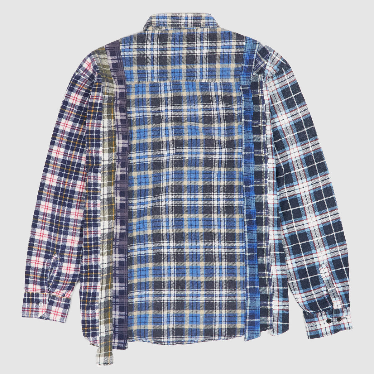 Needles Japan Rebuild Straight Hem Plaid Shirt