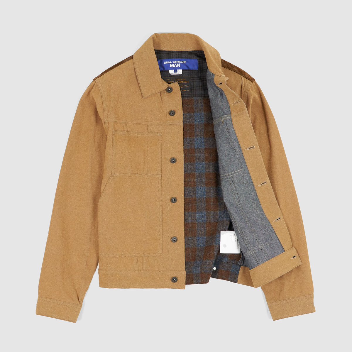 Junya Watanabe MAN x Filson Two Tone Coated Denim Jacket