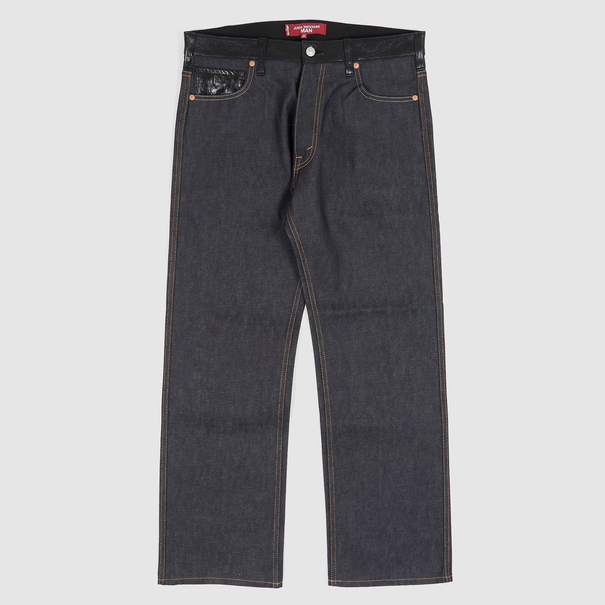 Junya Watanabe MAN x Levi's® 5P Straight Leg Jeans with Leather