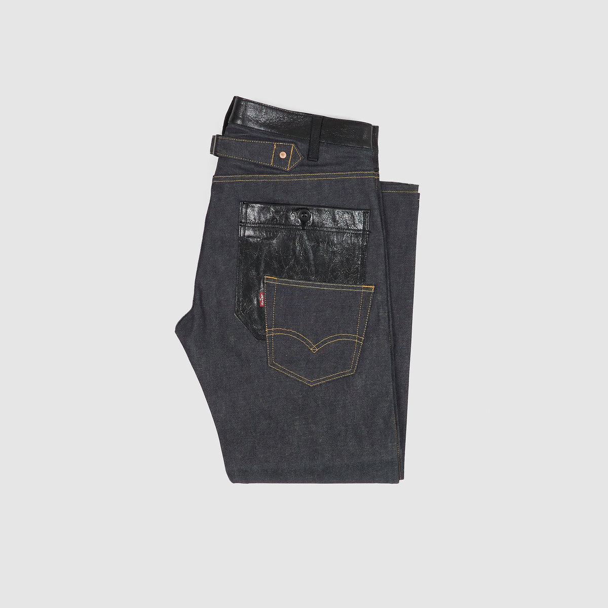 Junya Watanabe MAN x Levi's® 5P Straight Leg Jeans with Leather Applications