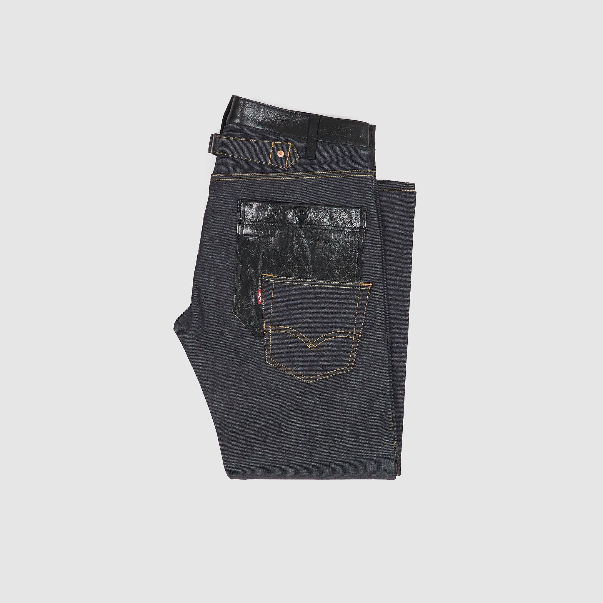 Junya Watanabe MAN x Levi's® 5P Straight Leg Jeans with Leather