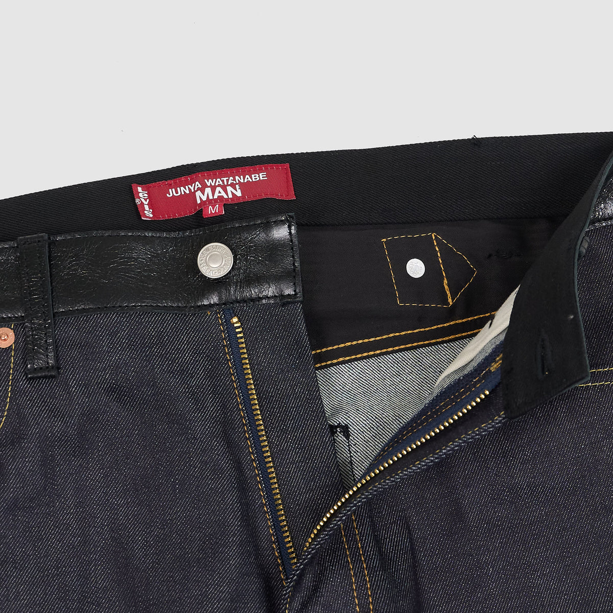 Junya Watanabe MAN x Levi's® 5P Straight Leg Jeans with Leather Applications