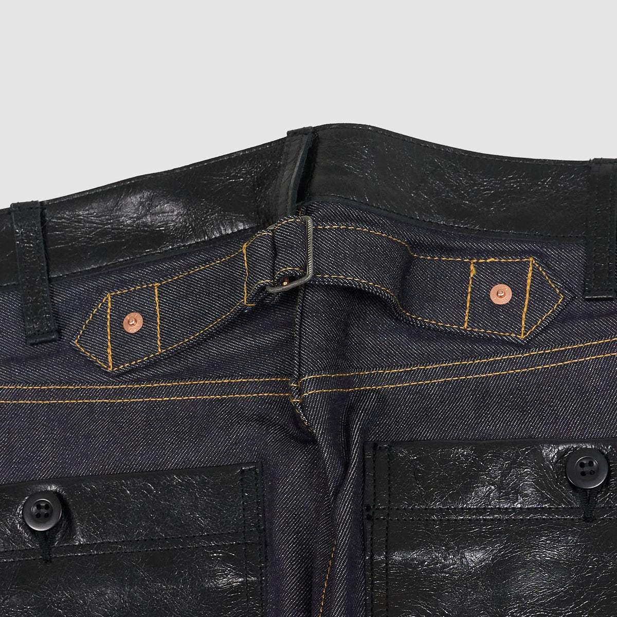 Junya Watanabe MAN x Levi's® 5P Straight Leg Jeans with Leather Applications