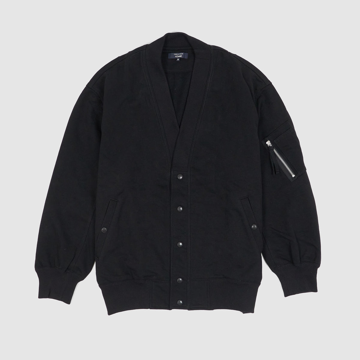 Comme Des Garçons Homme Heavy Jersey Bomber Cardigan