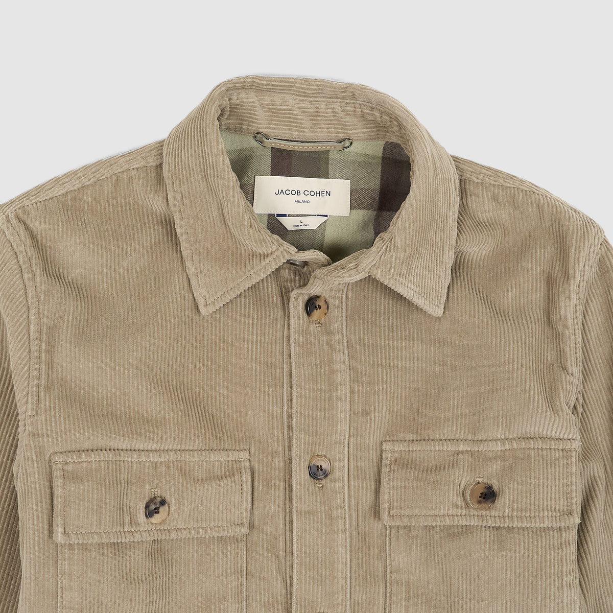 Jacob Cohën Corduroy Light Overshirt Jacket