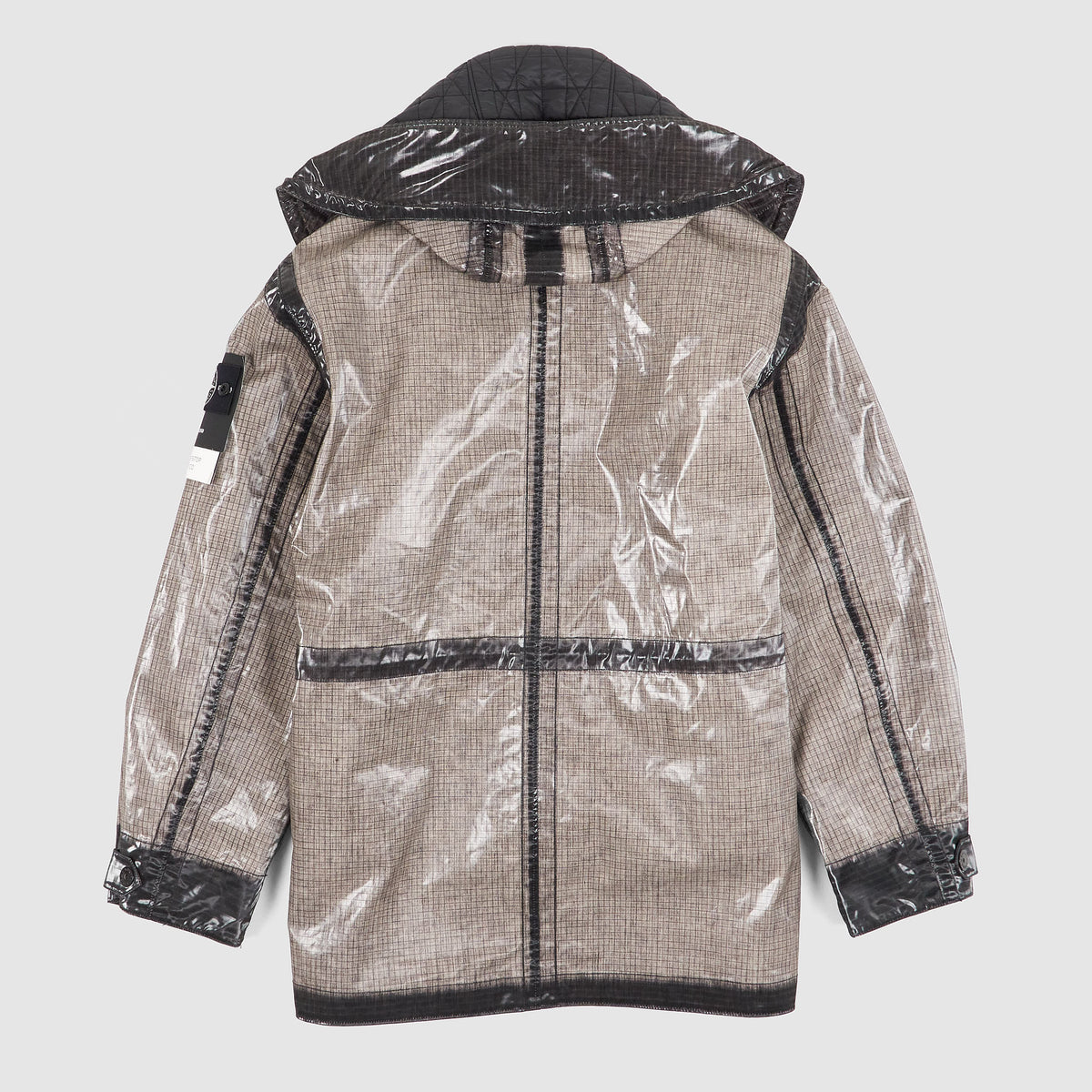 Stone Island Uneven Rip Stop Prismatic Short Parka