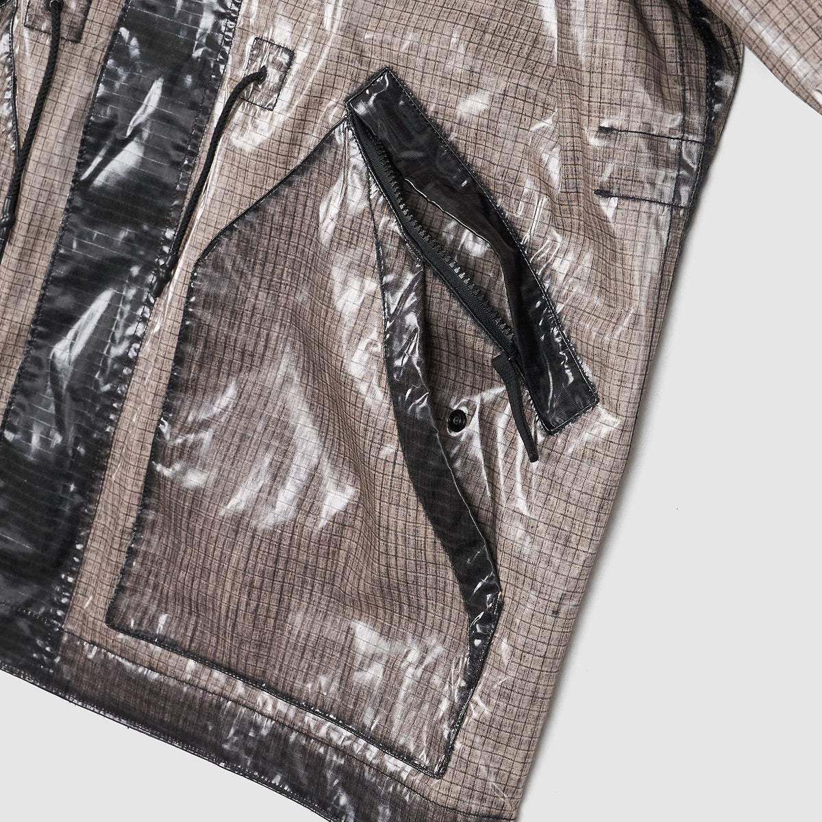 Stone Island Uneven Rip Stop Prismatic Short Parka