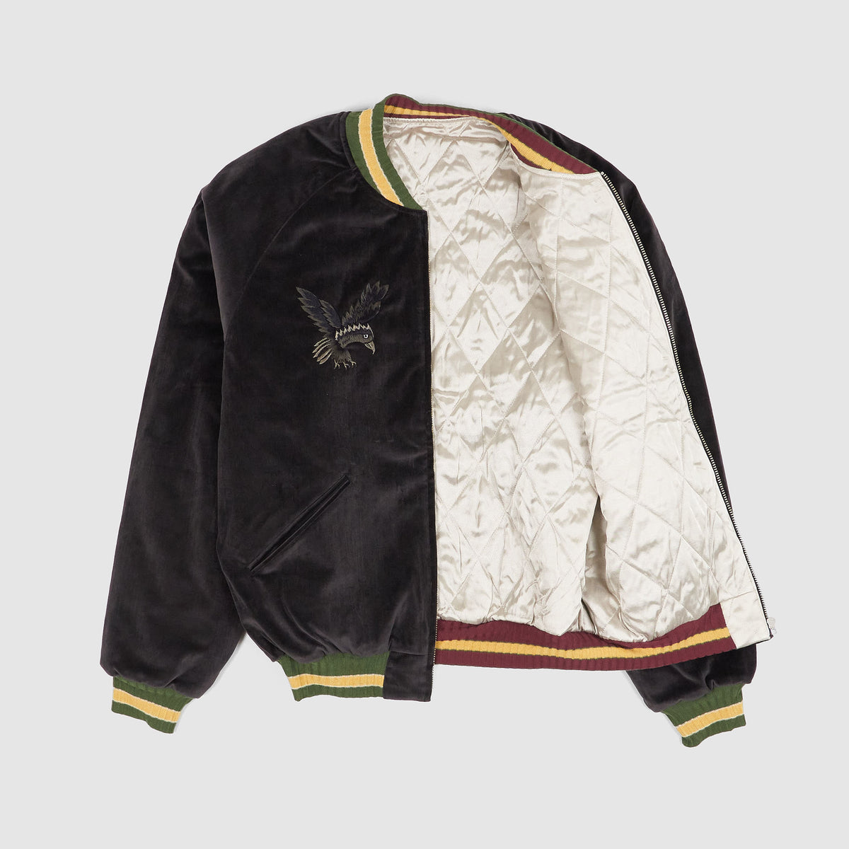 Kapital Velveteen Raven & Skull Souvenir Jacket