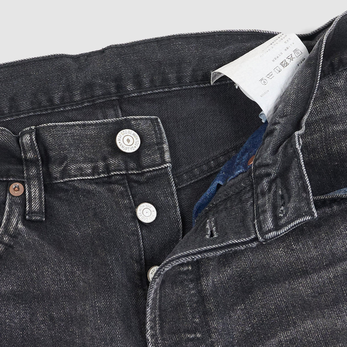 Junya Watanabe MAN x New Manual Repaired 5 Pocket Black Denim Jeans