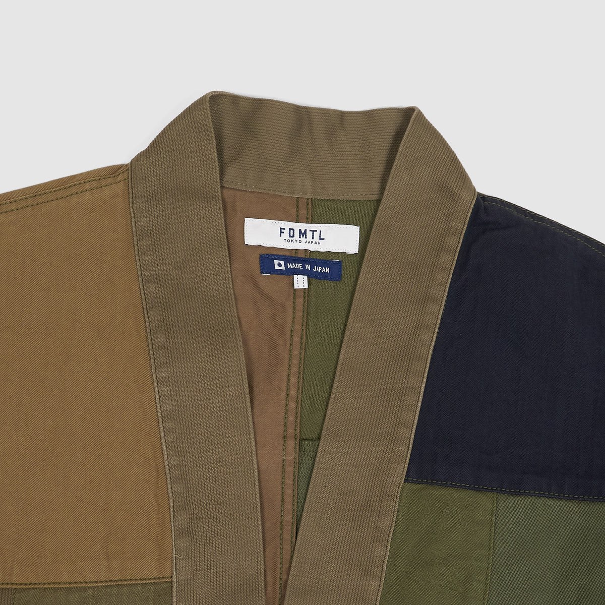 FDMTL Rinsed Military Patchwork Haori Jacket