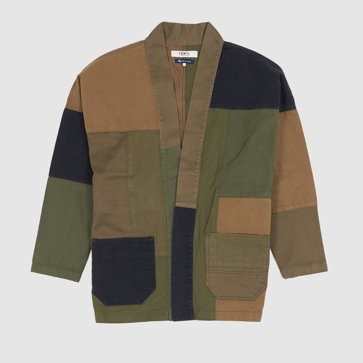 FDMTL Rinsed Military Patchwork Haori Jacket