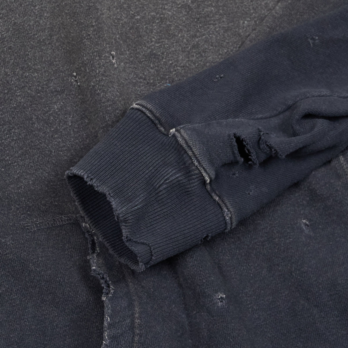 Kapital Damaged Thriller Studded Hoodie Sweat Shirt