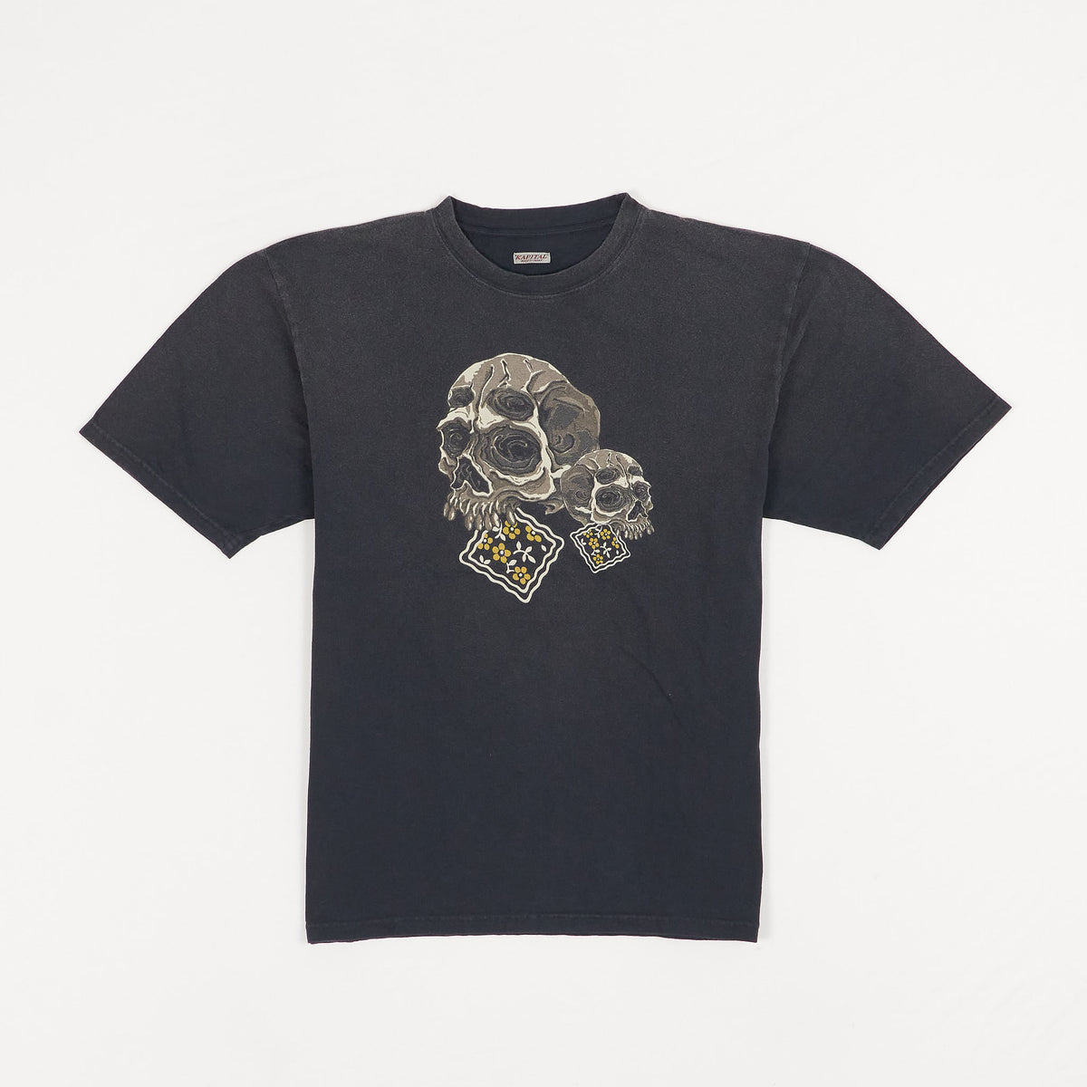 Kapital Peckish Skull Crew Neck T-Shirt