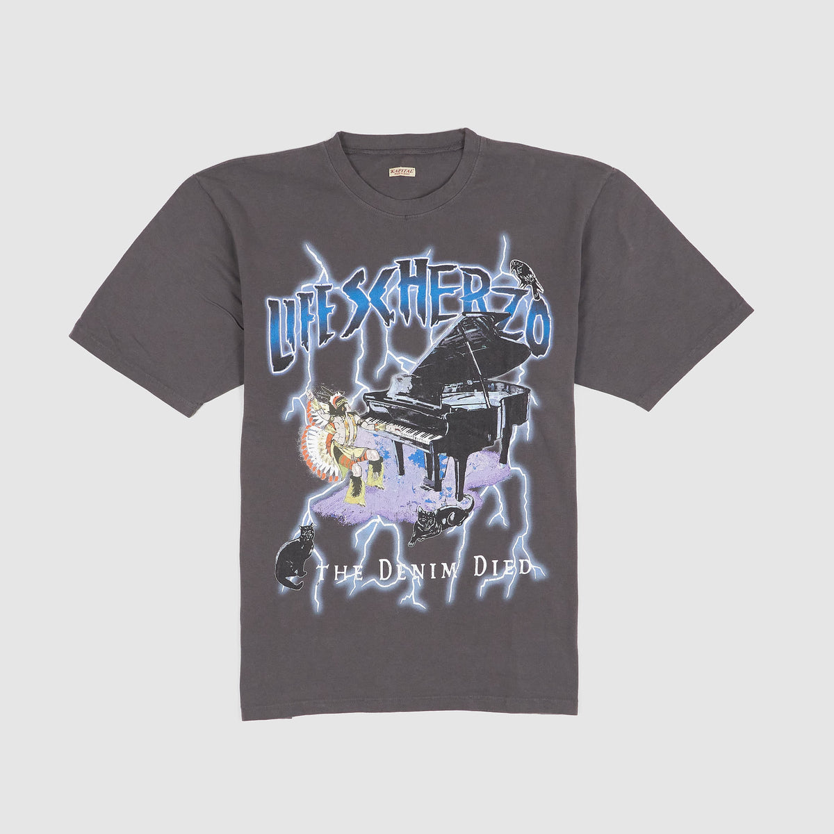 Kapital Lightning Piano Crew Neck T-Shirt
