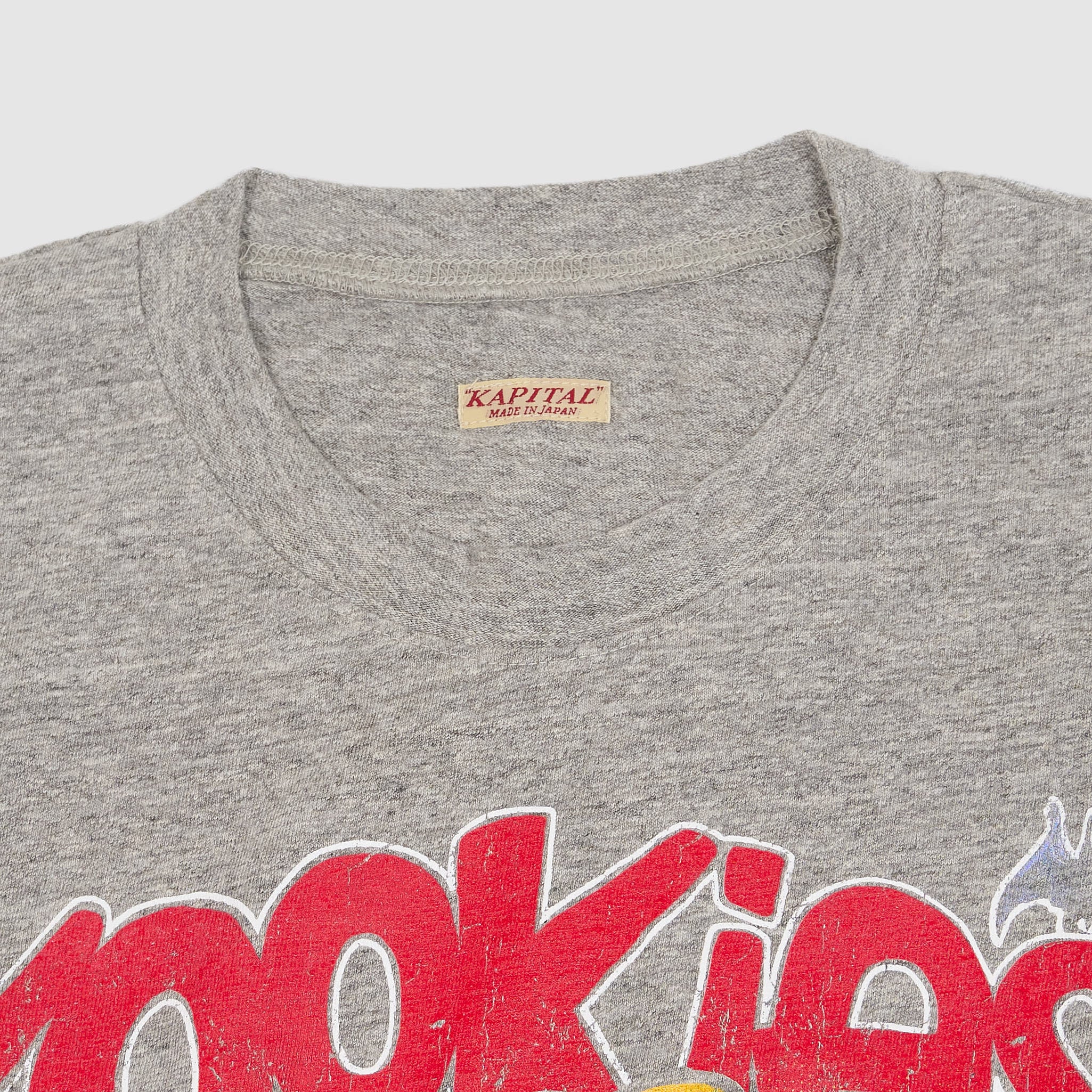 Kapital Buster Peckish Kookies Crew Neck Long Sleeve T-Shirt
