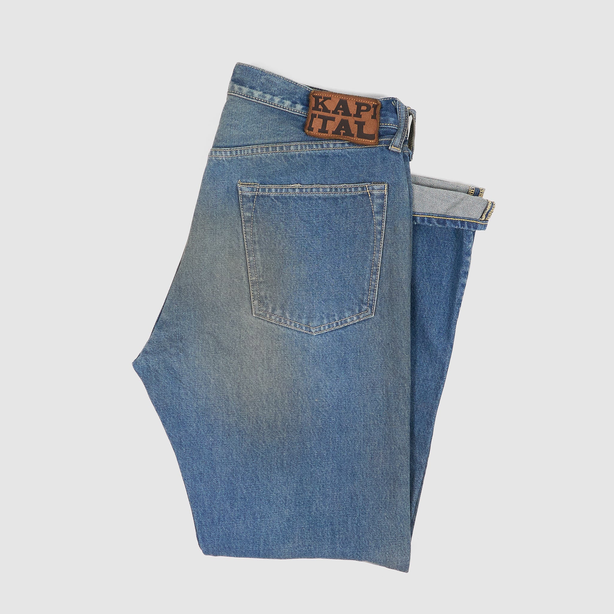 Kapital 5-Pocket 14oz Monkey Cisco Patchwork Jeans - DeeCee style