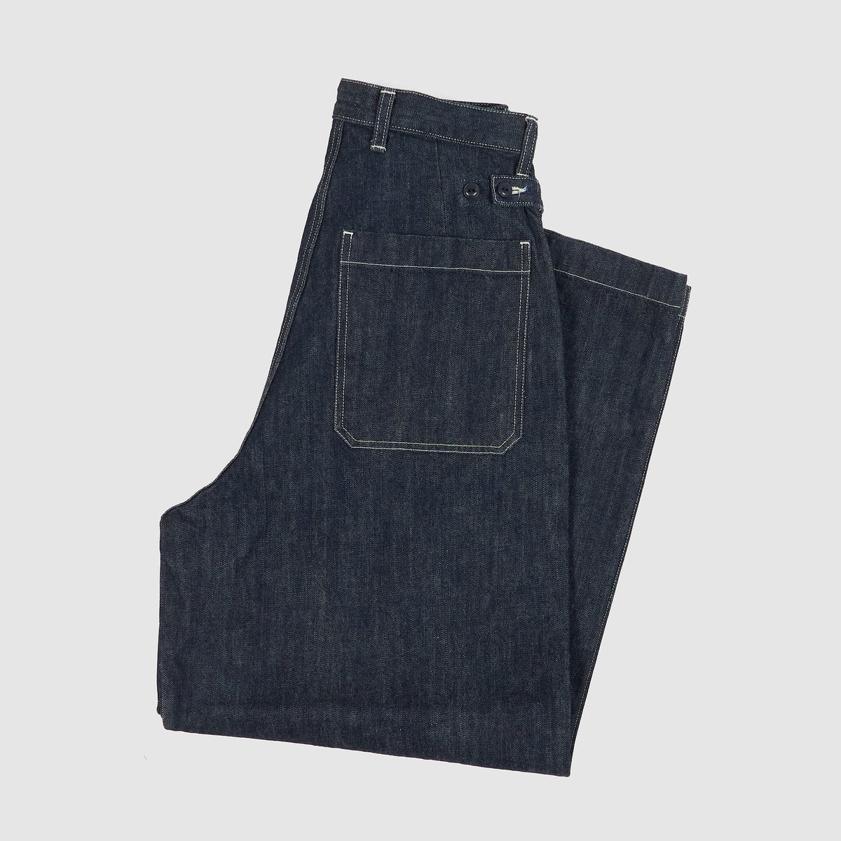 Kapital 5-Pocket 14oz Denim Fatigue Baggy Pants