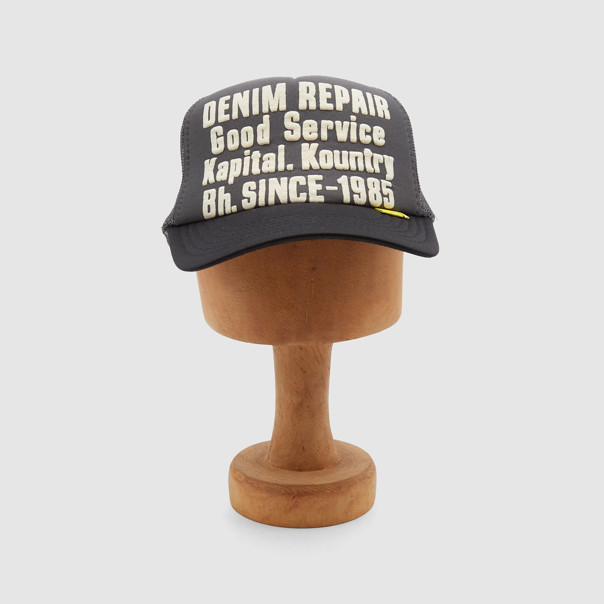 Kapital "Denim Repair Service" Track Trucker Cap