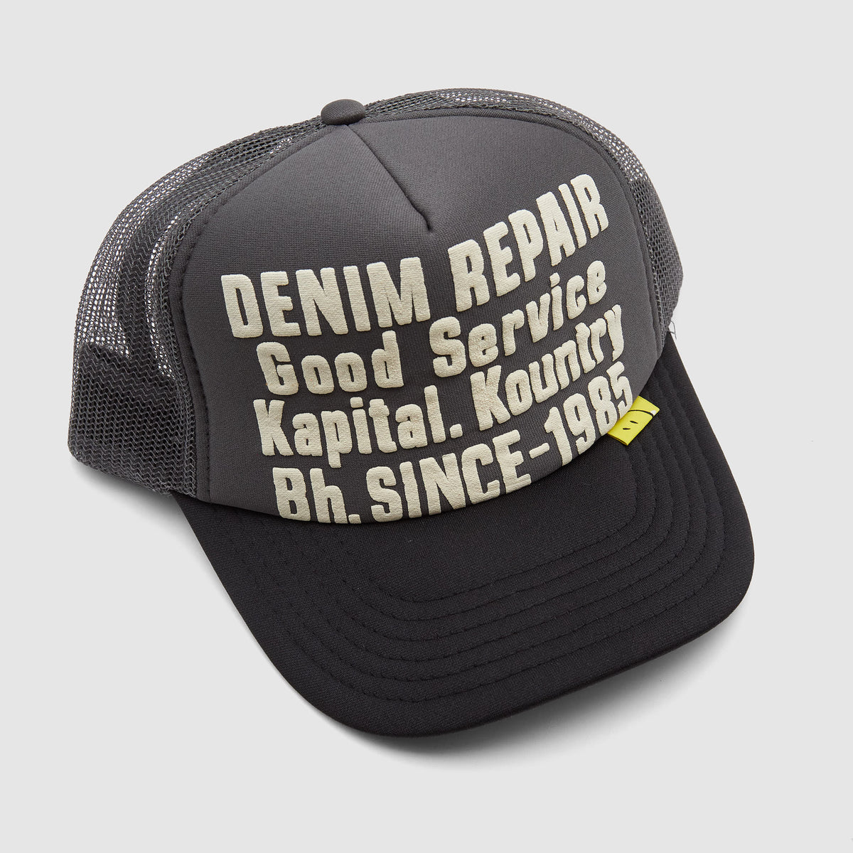 Kapital "Denim Repair Service" Track Trucker Cap