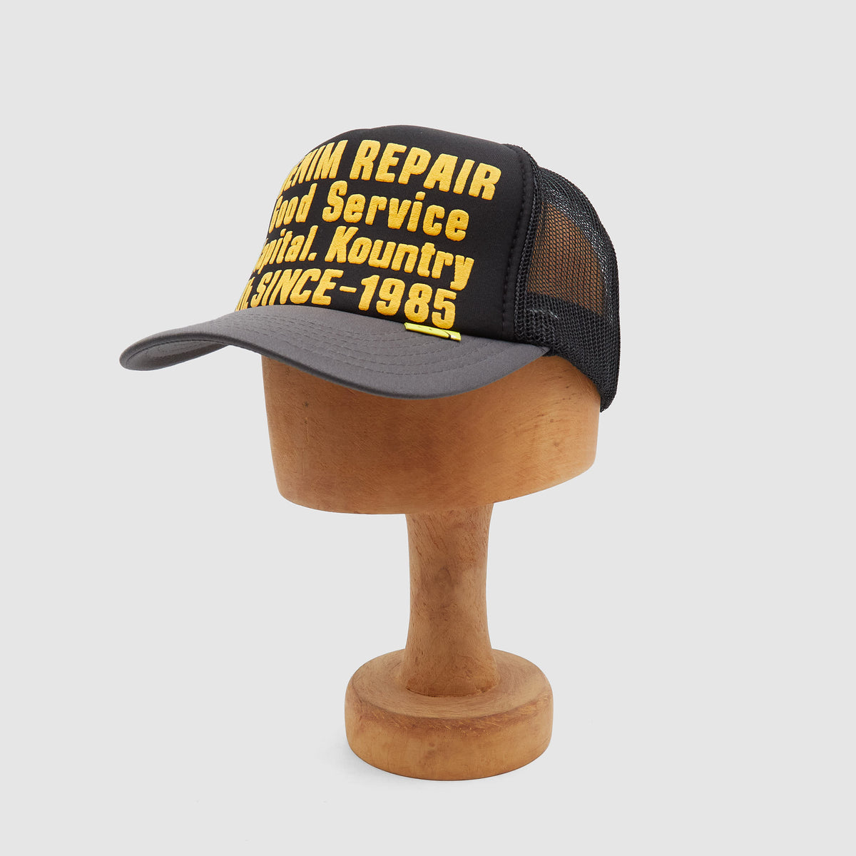 Kapital "Denim Repair Service" Track Trucker Cap