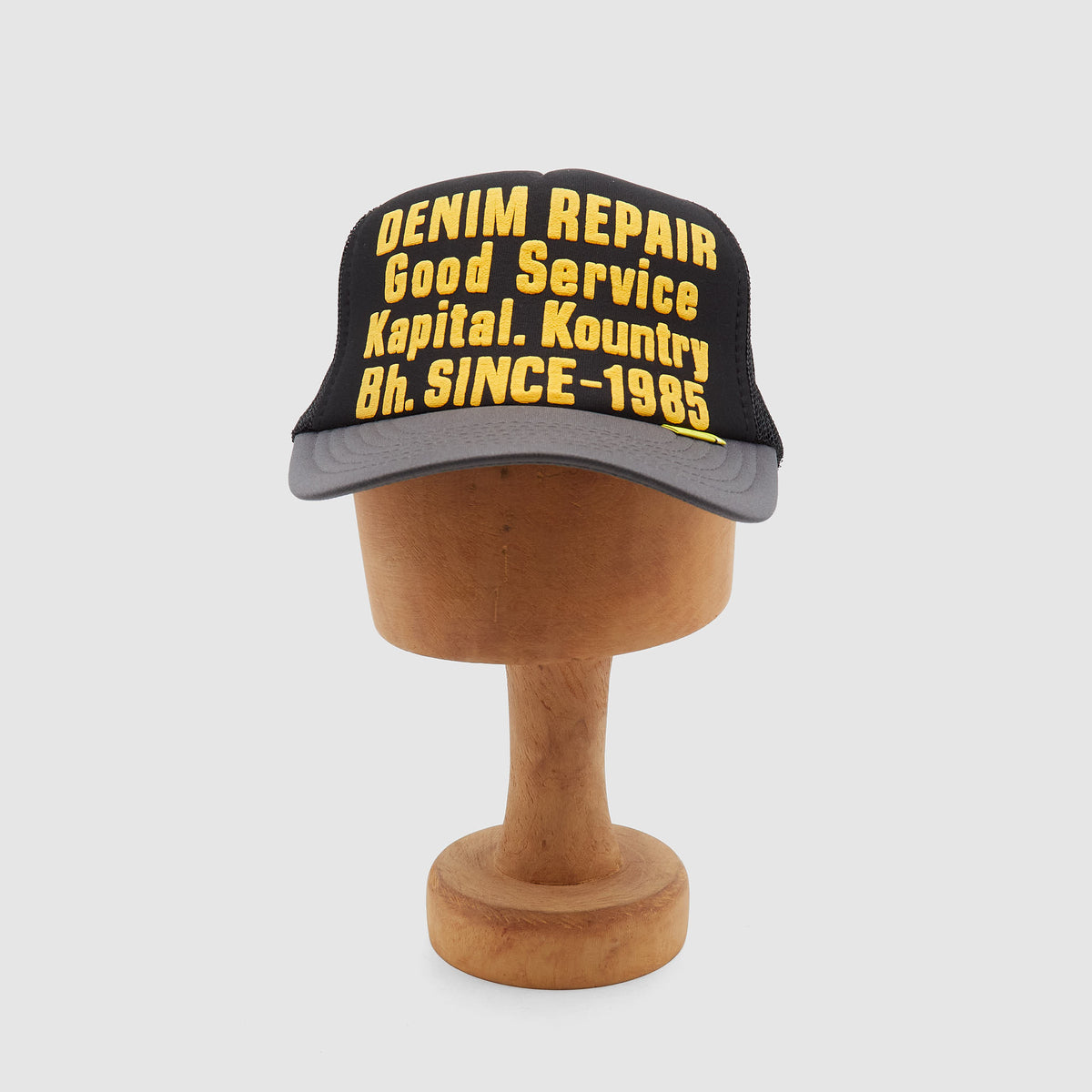 Kapital "Denim Repair Service" Track Trucker Cap