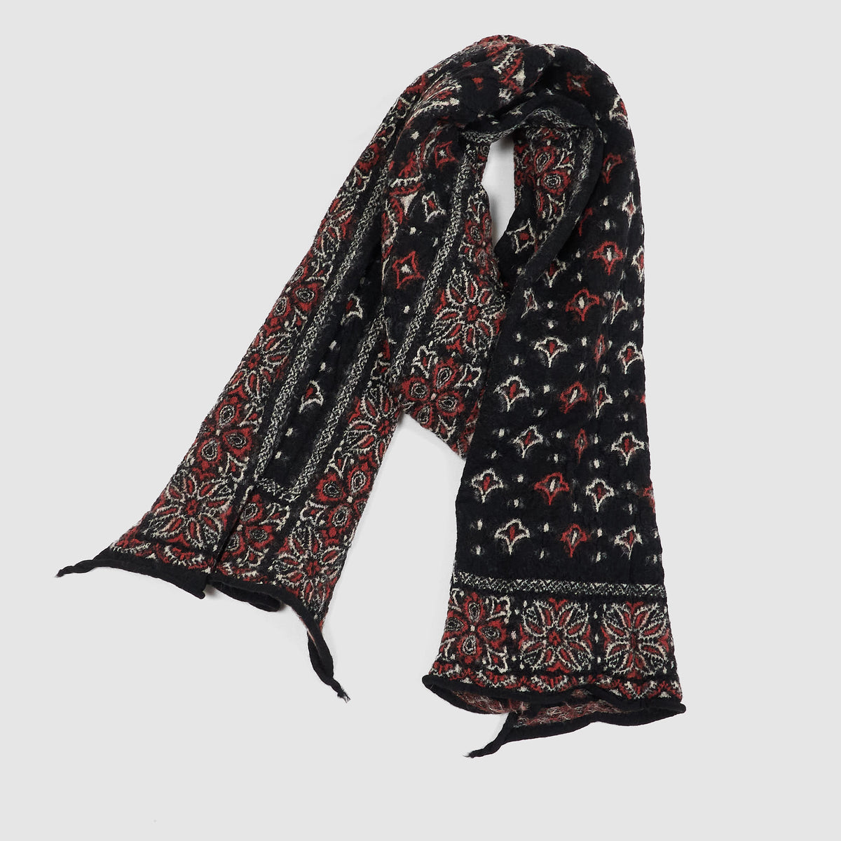 Kapital Fulling Colorful "Big Mama" Wool Scarf