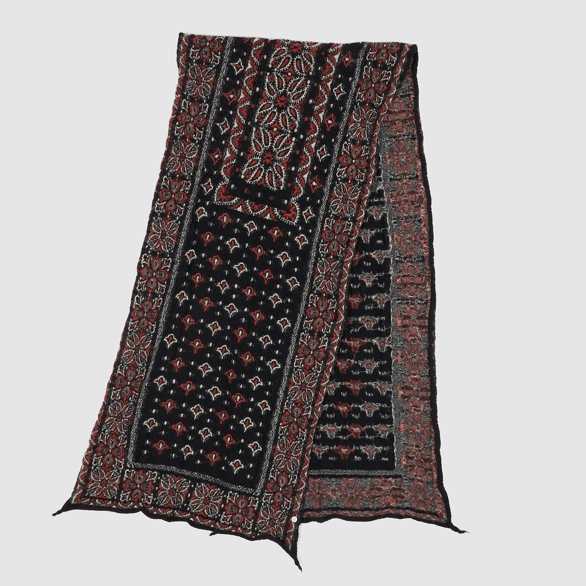 Kapital Fulling Colorful "Big Mama" Wool Scarf